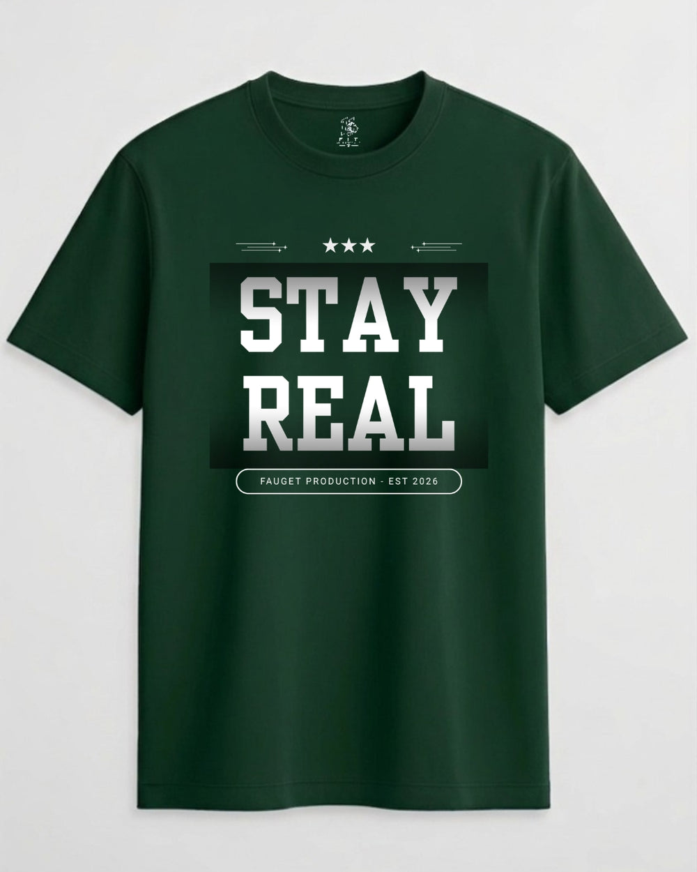 Stay Real Unisex Crew Neck T-Shirt