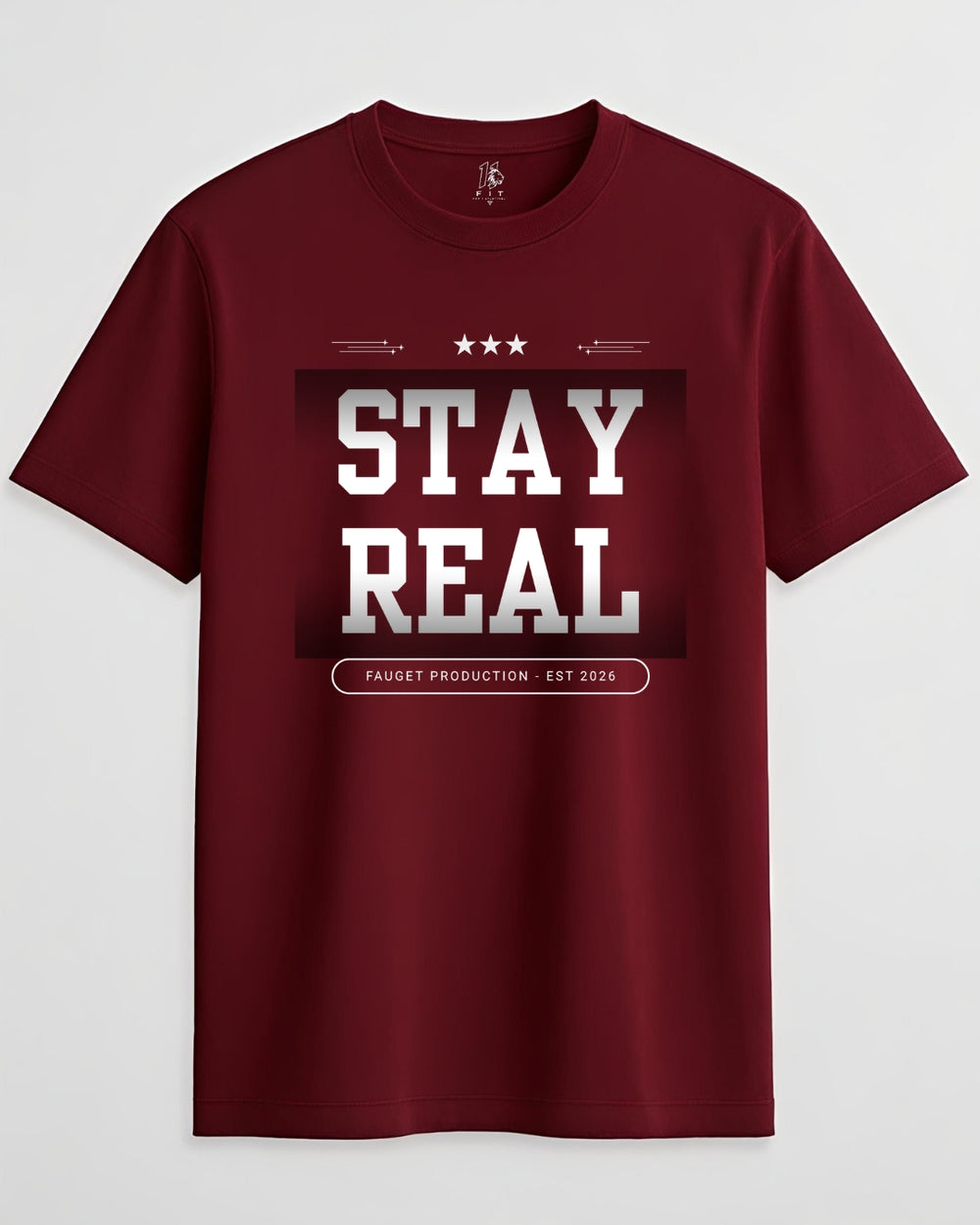 Stay Real Unisex Crew Neck T-Shirt