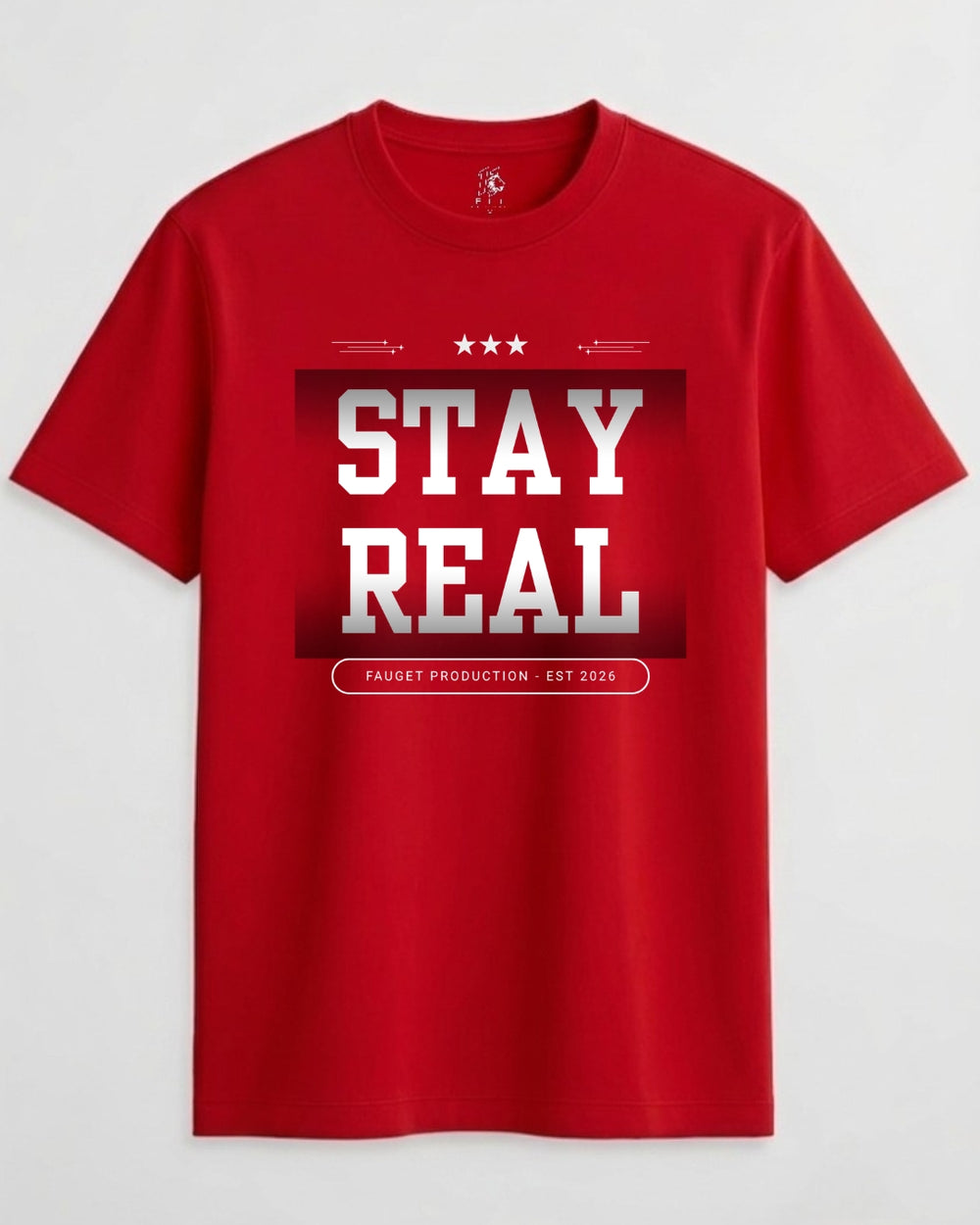 Stay Real Unisex Crew Neck T-Shirt
