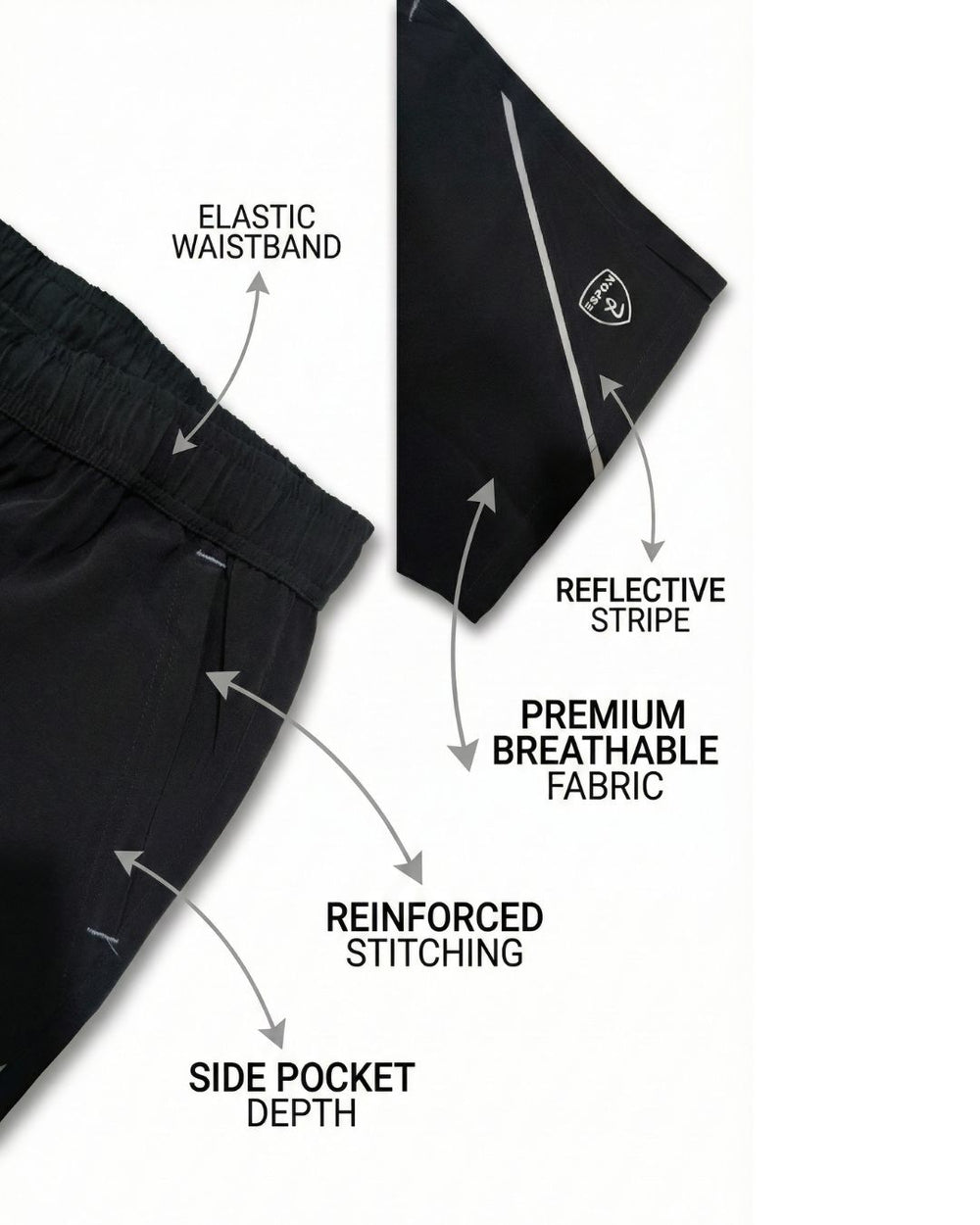 ESPON Air-Lite NS 14% Silver Line Shorts