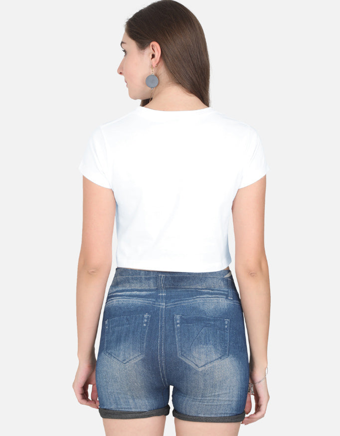 11FIT Coquette Pink Ribbon Bow Graphic Crop Top - Aesthetic Bow T-Shirt for Women India - Detail View 11 - 11FIT India