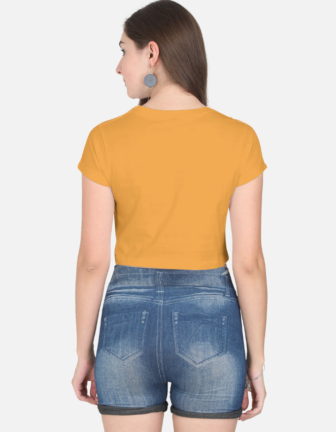 11FIT Just A Cat Whiskers Graphic Crop Top - Women's 100% Cotton Cute Tee India - Detail View 17 - 11FIT India