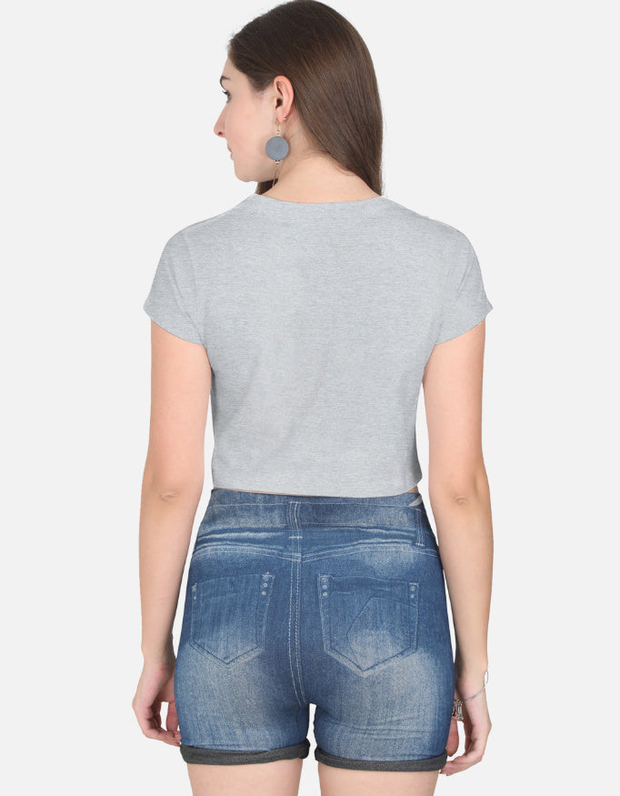 11FIT Coquette Pink Ribbon Bow Graphic Crop Top - Aesthetic Bow T-Shirt for Women India - Detail View 14 - 11FIT India
