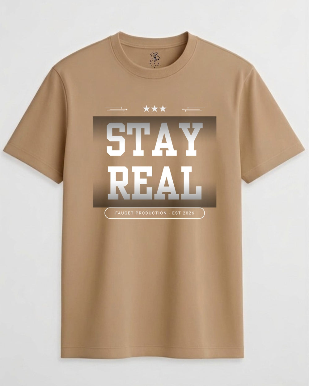 Stay Real Unisex Crew Neck T-Shirt