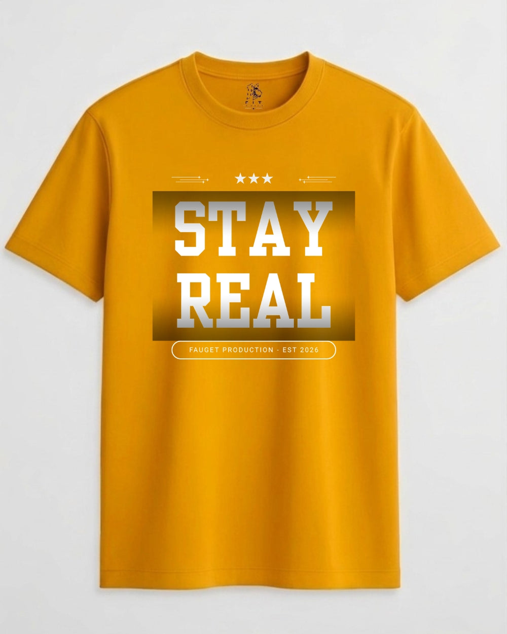 Stay Real Unisex Crew Neck T-Shirt